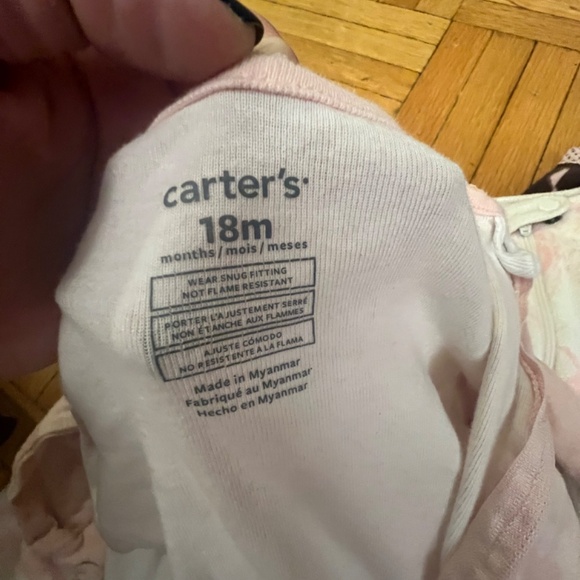 Baby Fleece Footed Sleepers 12-18 Months - Picture 2 of 8